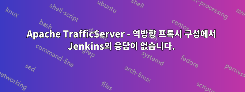 Apache TrafficServer - 역방향 프록시 구성에서 Jenkins의 응답이 없습니다.