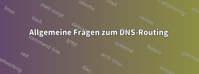 Allgemeine Fragen zum DNS-Routing