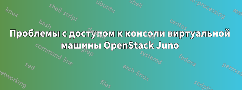 Проблемы с доступом к консоли виртуальной машины OpenStack Juno