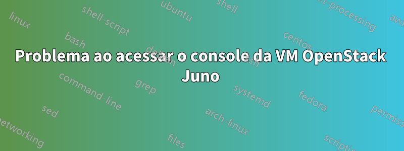 Problema ao acessar o console da VM OpenStack Juno