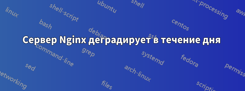 Сервер Nginx деградирует в течение дня