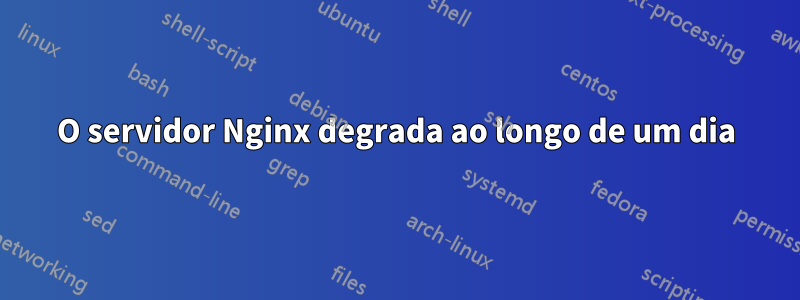 O servidor Nginx degrada ao longo de um dia