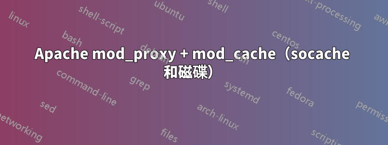 Apache mod_proxy + mod_cache（socache 和磁碟）