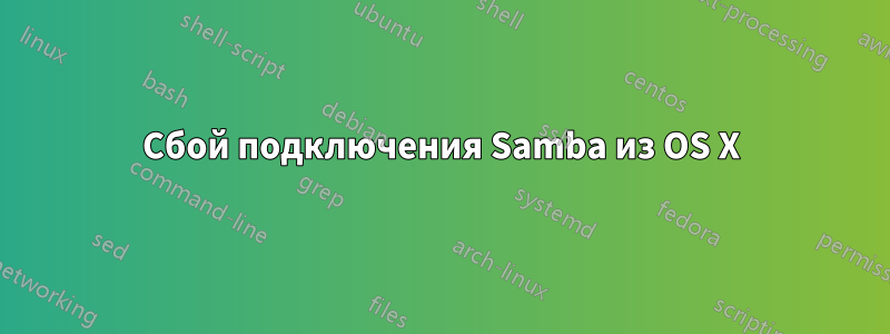 Сбой подключения Samba из OS X