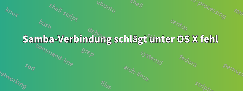 Samba-Verbindung schlägt unter OS X fehl