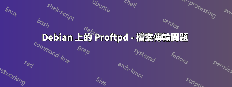 Debian 上的 Proftpd - 檔案傳輸問題