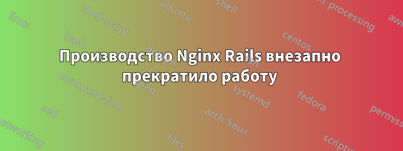 Производство Nginx Rails внезапно прекратило работу