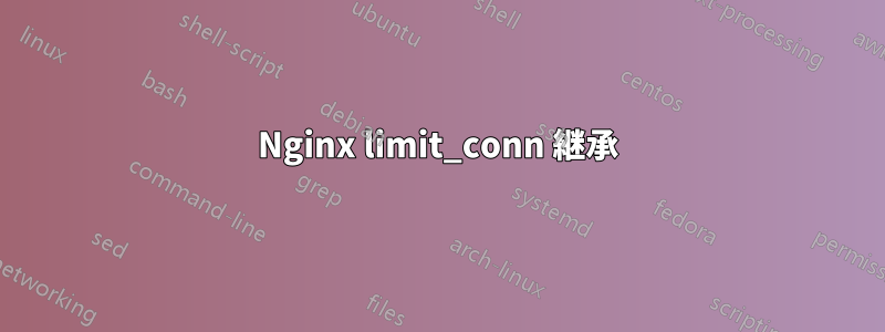 Nginx limit_conn 継承