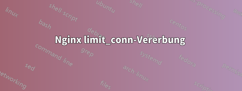 Nginx limit_conn-Vererbung