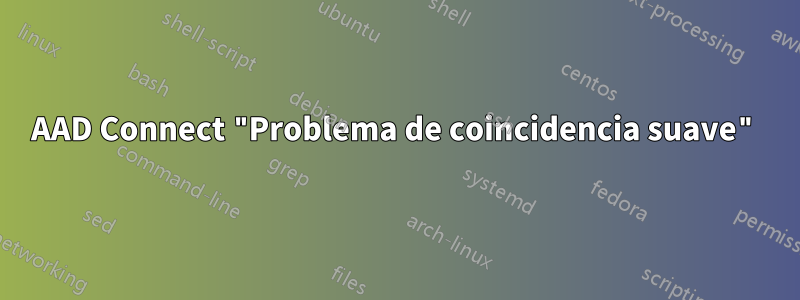 AAD Connect "Problema de coincidencia suave"