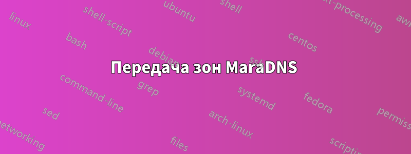 Передача зон MaraDNS