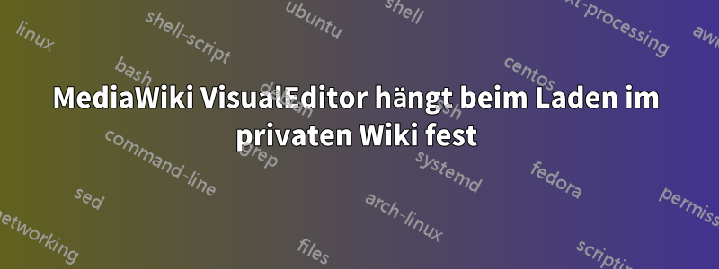 MediaWiki VisualEditor hängt beim Laden im privaten Wiki fest