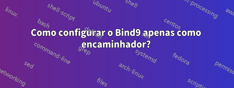 Como configurar o Bind9 apenas como encaminhador?