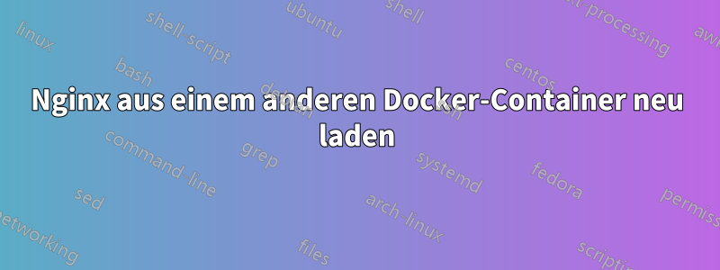 Nginx aus einem anderen Docker-Container neu laden