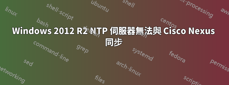 Windows 2012 R2 NTP 伺服器無法與 Cisco Nexus 同步