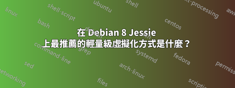 在 Debian 8 Jessie 上最推薦的輕量級虛擬化方式是什麼？