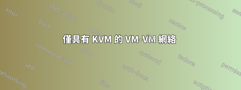 僅具有 KVM 的 VM-VM 網絡