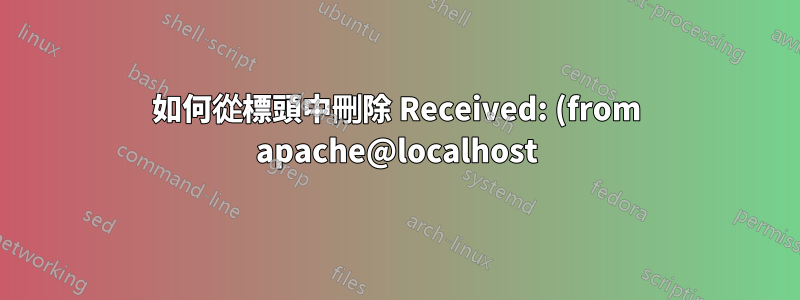 如何從標頭中刪除 Received: (from apache@localhost) 和 sendmail 版本