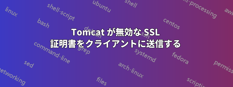 Tomcat が無効な SSL 証明書をクライアントに送信する