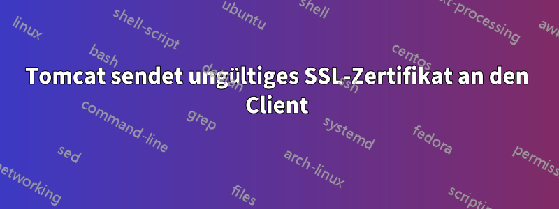 Tomcat sendet ungültiges SSL-Zertifikat an den Client