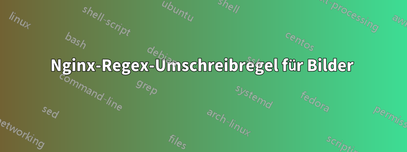 Nginx-Regex-Umschreibregel für Bilder