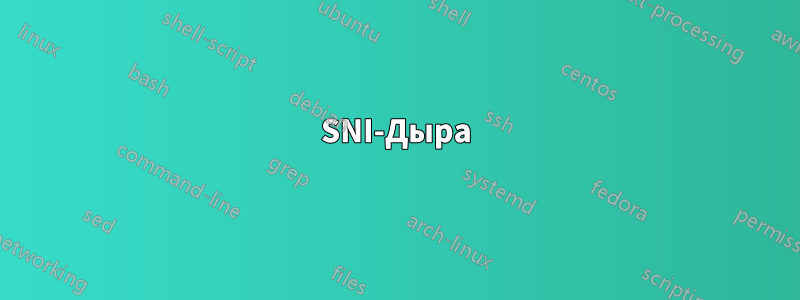 SNI-Дыра