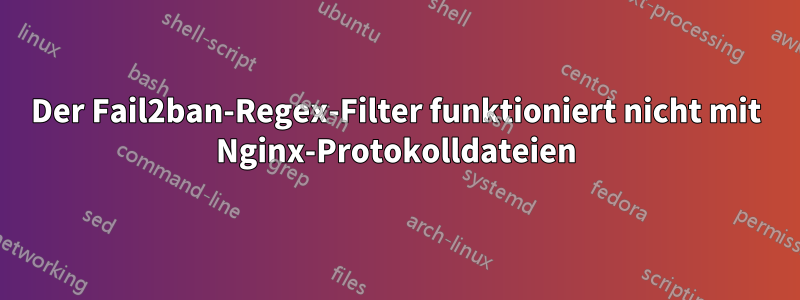 Der Fail2ban-Regex-Filter funktioniert nicht mit Nginx-Protokolldateien