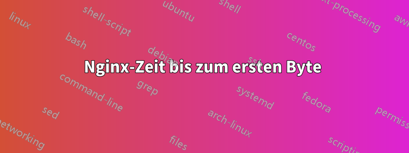 Nginx-Zeit bis zum ersten Byte