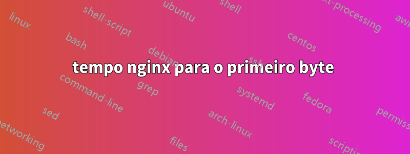 tempo nginx para o primeiro byte