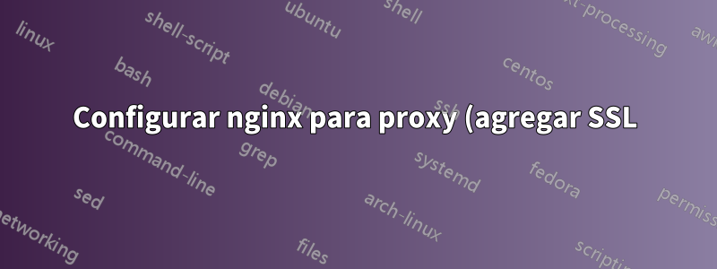 Configurar nginx para proxy (agregar SSL) SMTP con autenticación