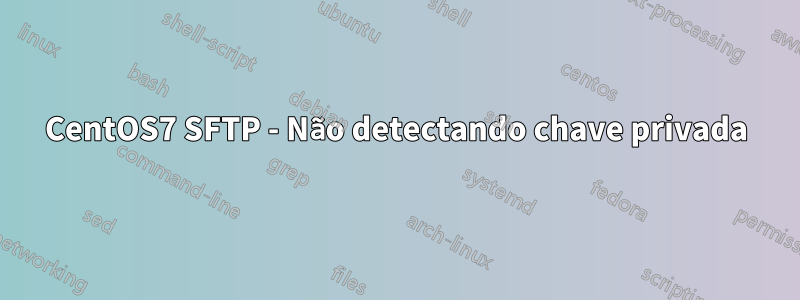 CentOS7 SFTP - Não detectando chave privada