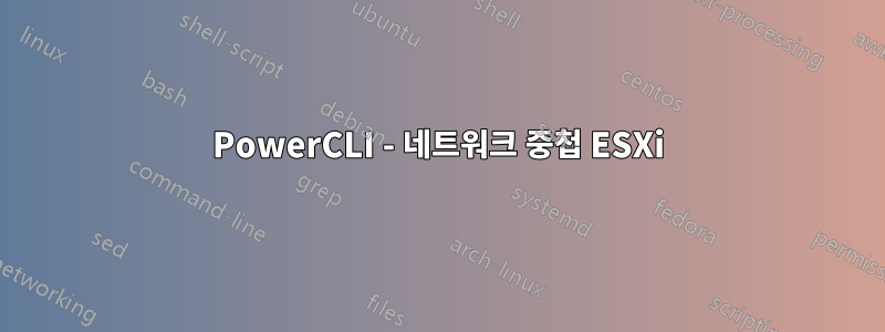 PowerCLI - 네트워크 중첩 ESXi