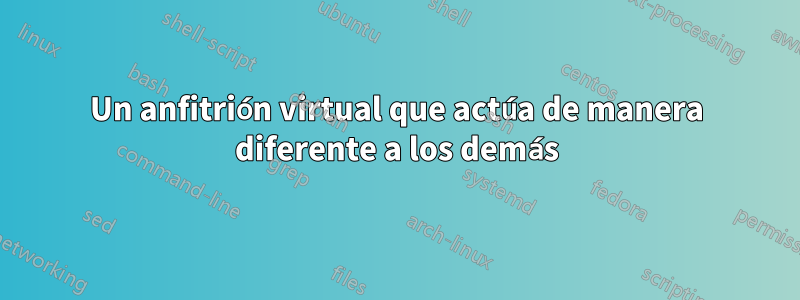 Un anfitrión virtual que actúa de manera diferente a los demás