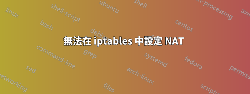 無法在 iptables 中設定 NAT