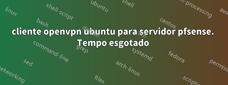 cliente openvpn ubuntu para servidor pfsense. Tempo esgotado