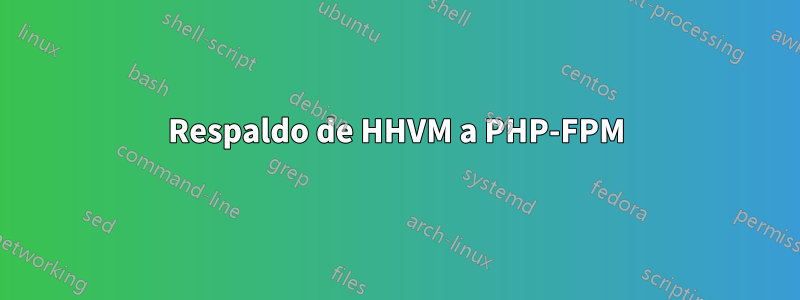 Respaldo de HHVM a PHP-FPM