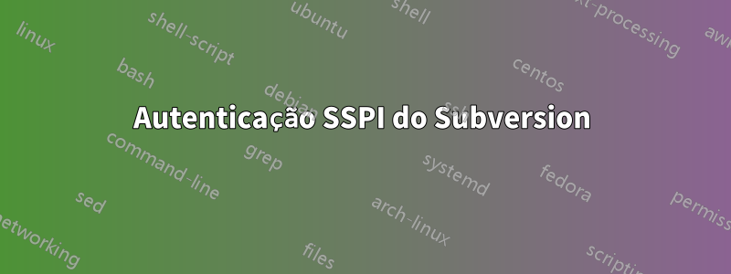 Autenticação SSPI do Subversion