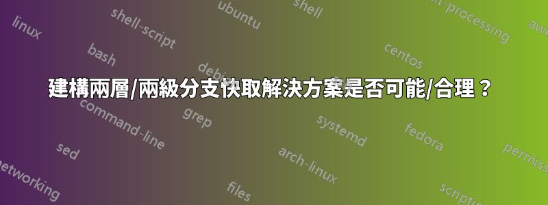 建構兩層/兩級分支快取解決方案是否可能/合理？