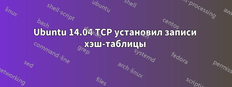 Ubuntu 14.04 TCP установил записи хэш-таблицы