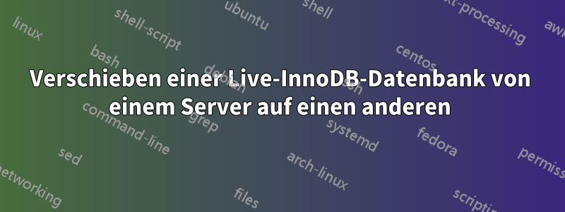 Verschieben einer Live-InnoDB-Datenbank von einem Server auf einen anderen