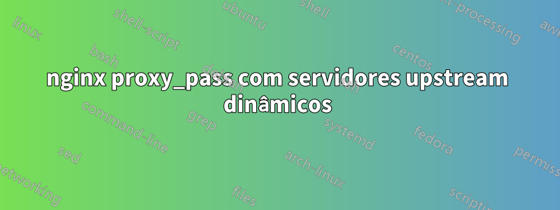 nginx proxy_pass com servidores upstream dinâmicos