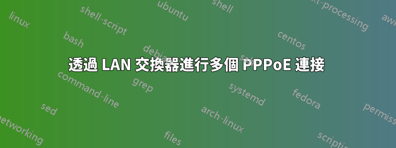 透過 LAN 交換器進行多個 PPPoE 連接