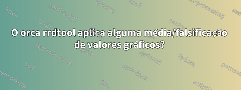 O orca rrdtool aplica alguma média/falsificação de valores gráficos?