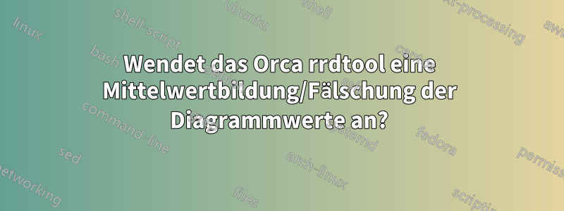 Wendet das Orca rrdtool eine Mittelwertbildung/Fälschung der Diagrammwerte an?