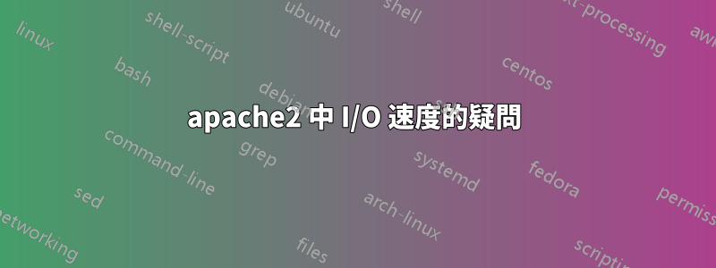 apache2 中 I/O 速度的疑問