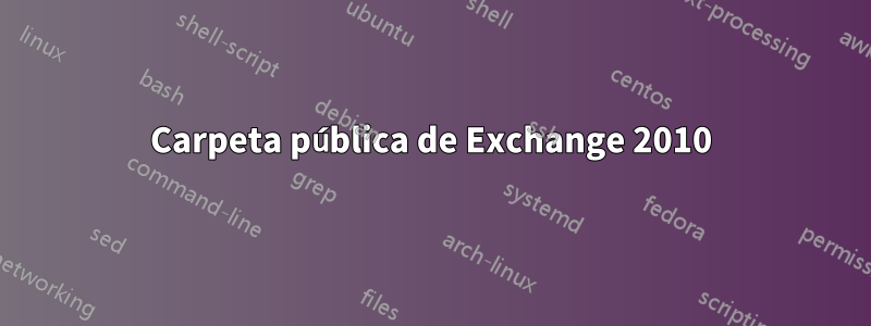 Carpeta pública de Exchange 2010