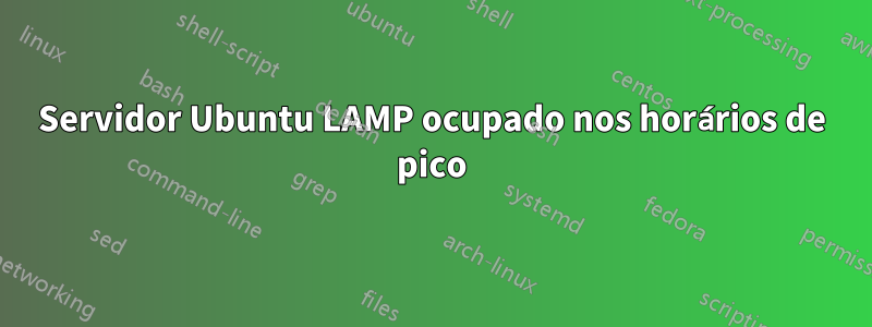 Servidor Ubuntu LAMP ocupado nos horários de pico