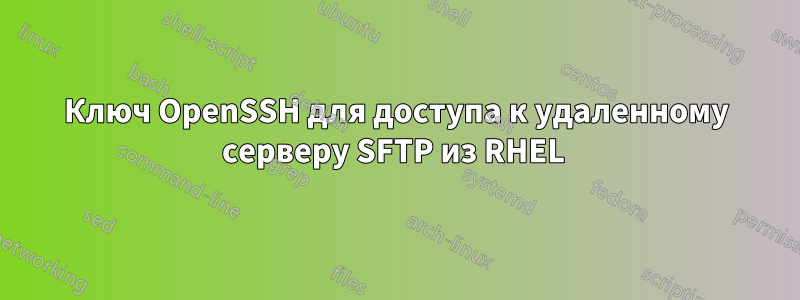 Ключ OpenSSH для доступа к удаленному серверу SFTP из RHEL 