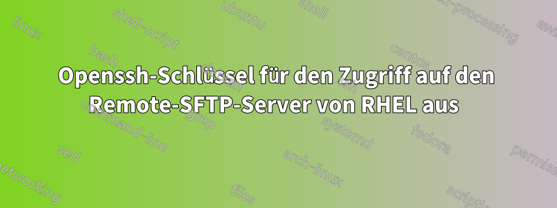 Openssh-Schlüssel für den Zugriff auf den Remote-SFTP-Server von RHEL aus 