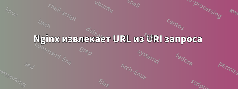 Nginx извлекает URL из URI запроса